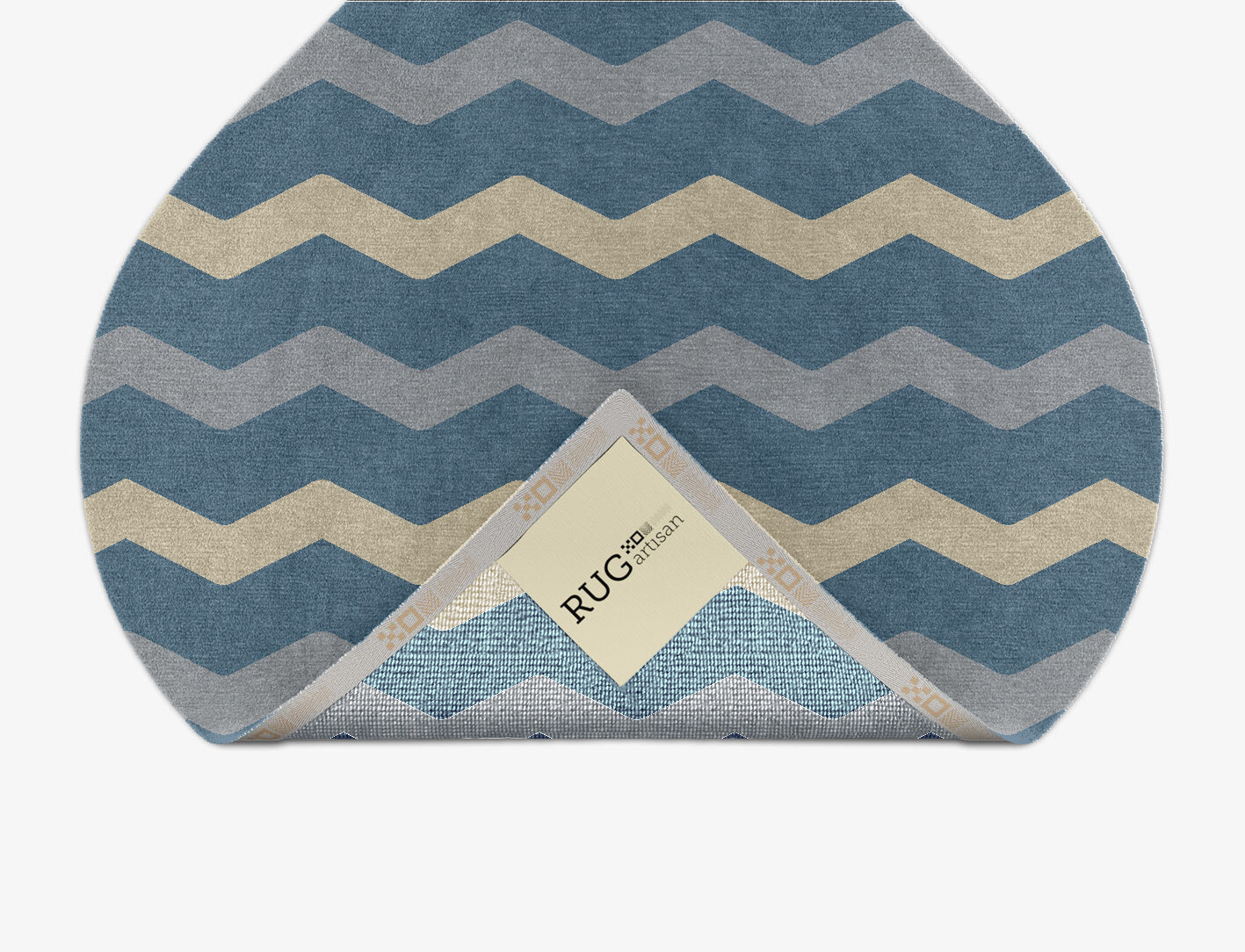 Urge Minimalist Ogee Hand Knotted Tibetan Wool Custom Rug by Rug Artisan