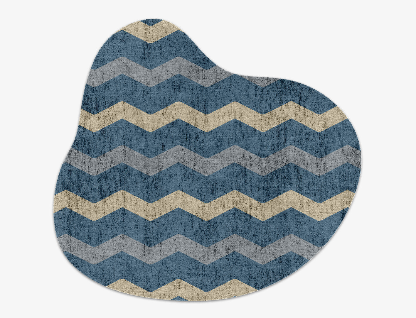 Urge Minimalist Splash Hand Knotted Bamboo Silk Custom Rug by Rug Artisan