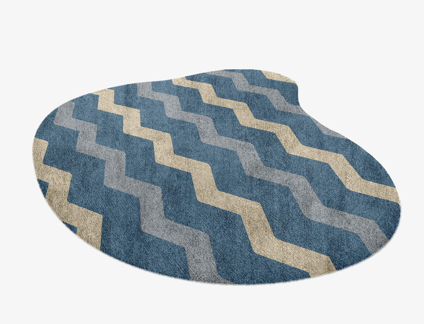 Urge Minimalist Splash Hand Knotted Bamboo Silk Custom Rug by Rug Artisan