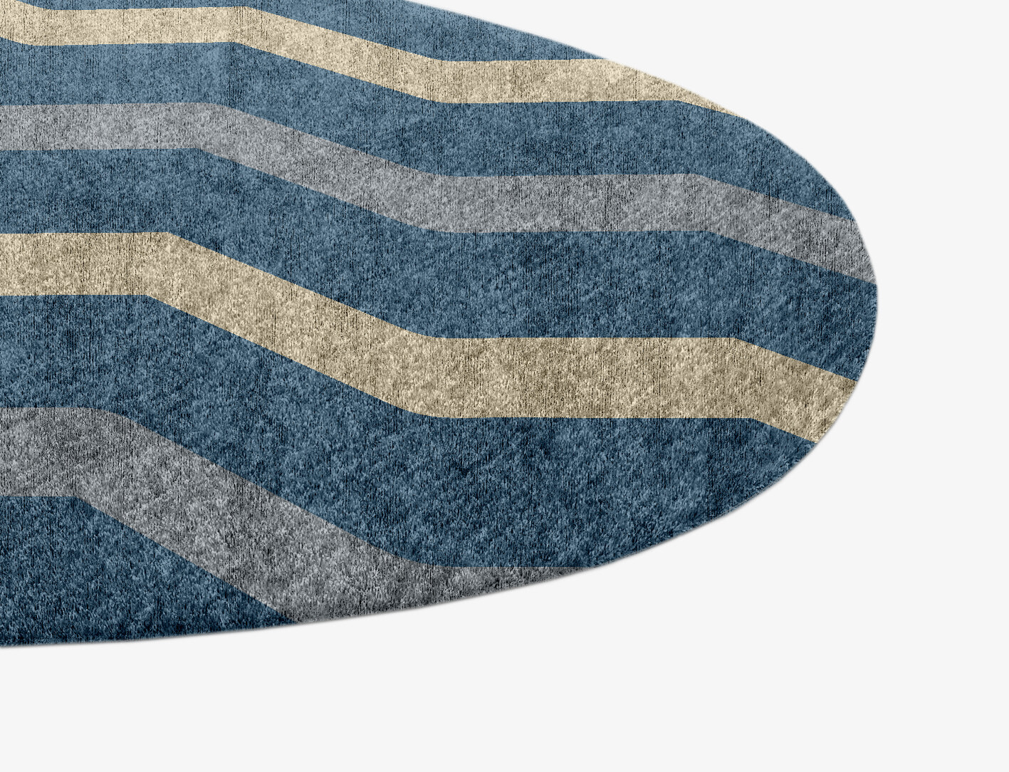 Urge Minimalist Splash Hand Knotted Bamboo Silk Custom Rug by Rug Artisan