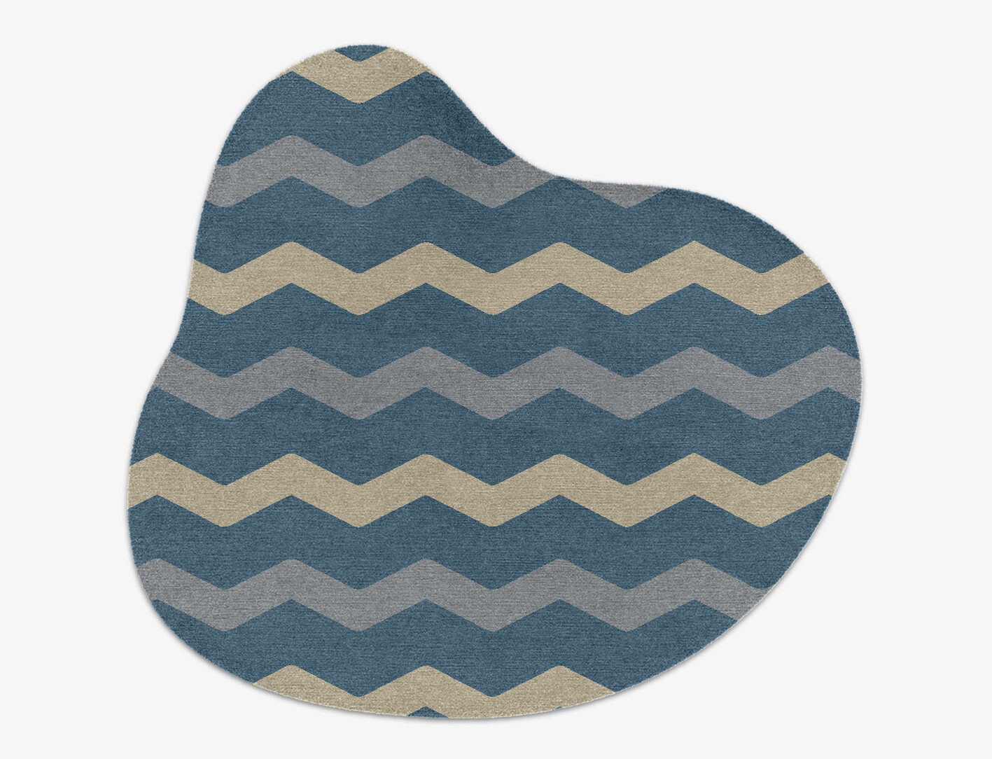 Urge Minimalist Splash Hand Knotted Tibetan Wool Custom Rug by Rug Artisan