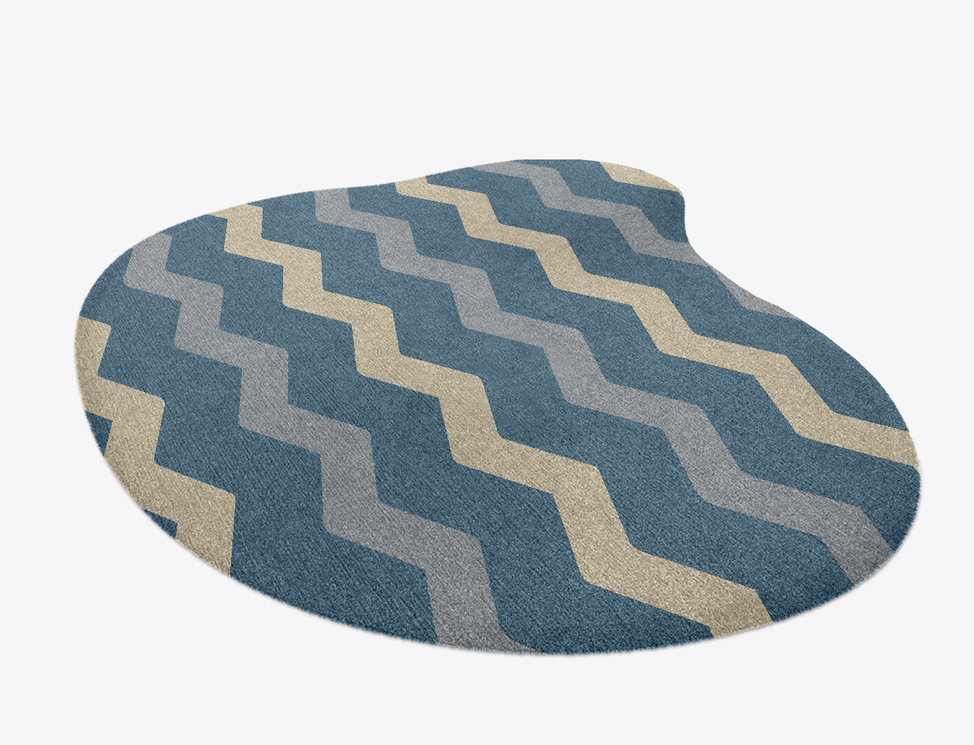 Urge Minimalist Splash Hand Knotted Tibetan Wool Custom Rug by Rug Artisan