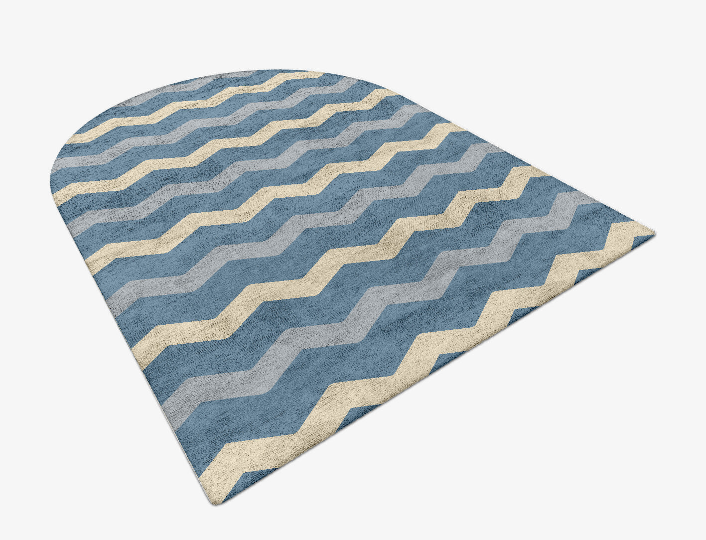 Urge Minimalist Arch Hand Tufted Bamboo Silk Custom Rug by Rug Artisan