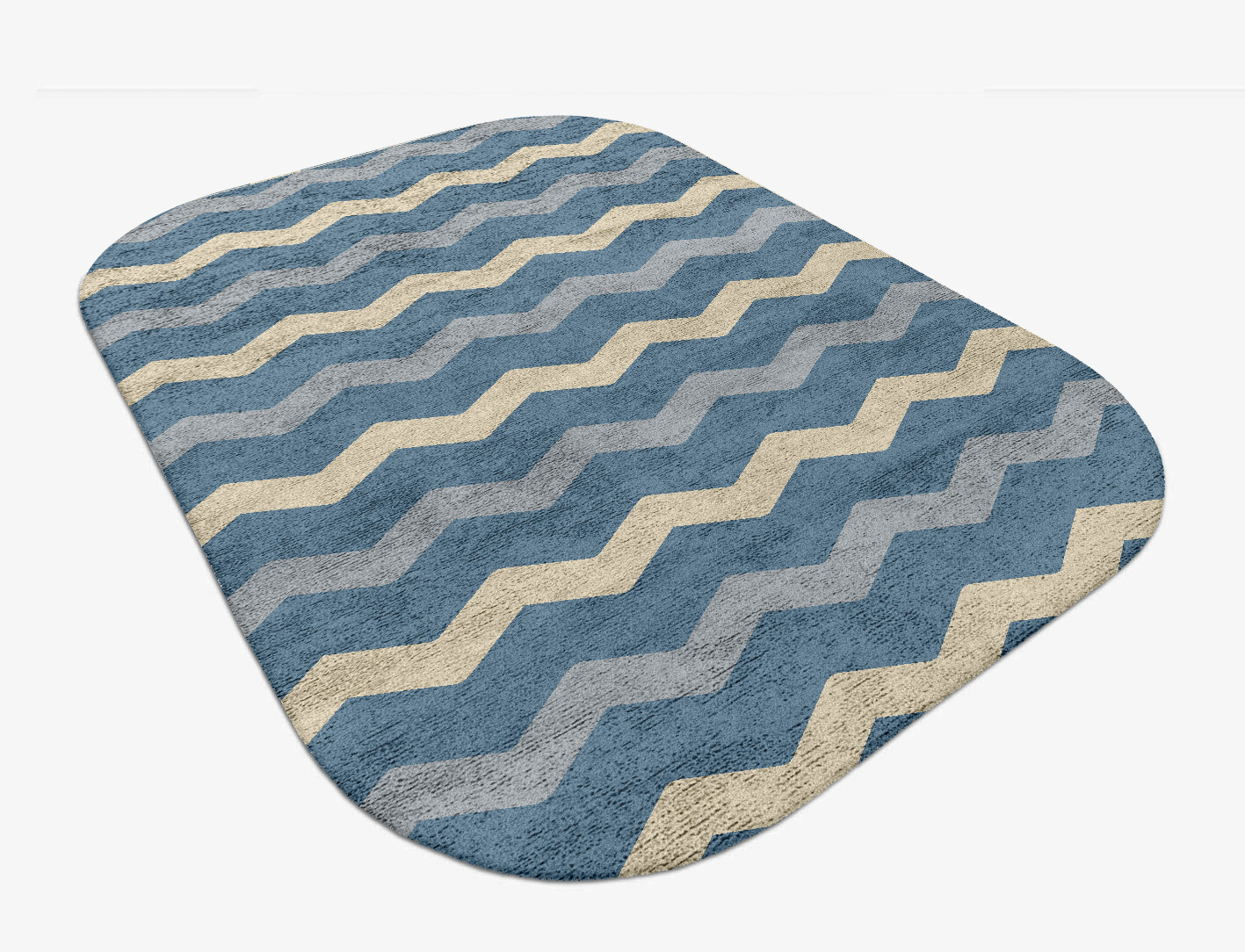 Urge Minimalist Oblong Hand Tufted Bamboo Silk Custom Rug by Rug Artisan