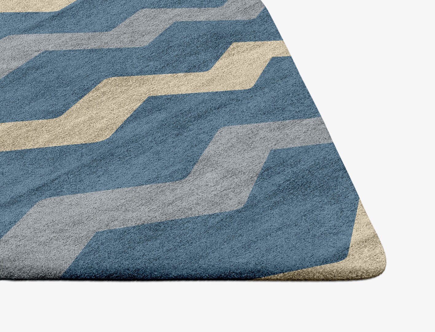 Urge Minimalist Ogee Hand Tufted Bamboo Silk Custom Rug by Rug Artisan