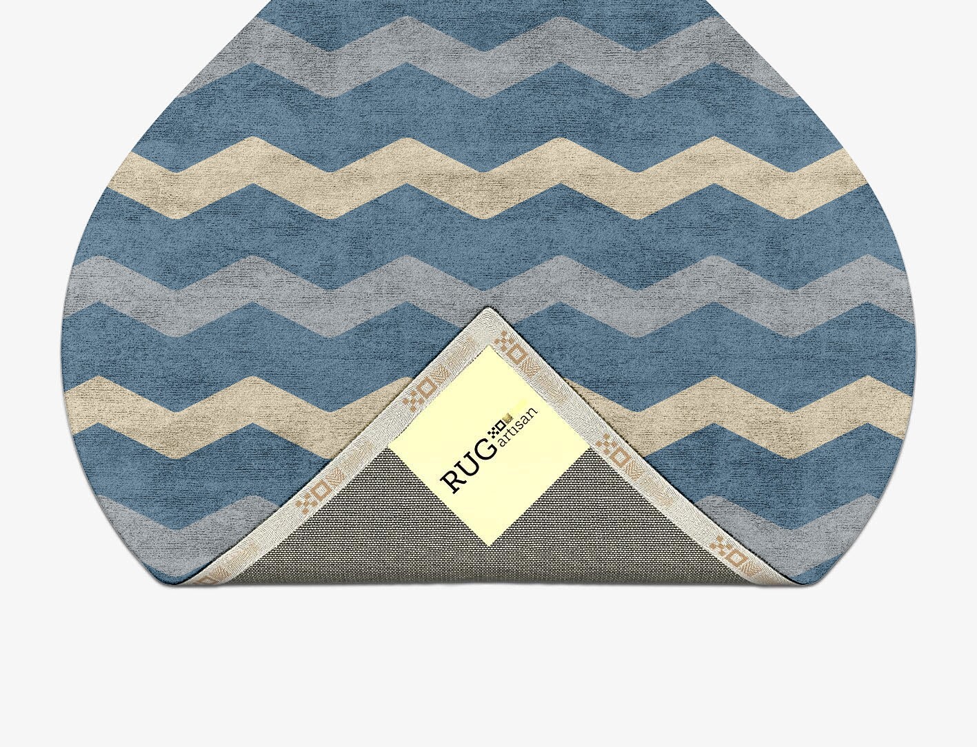 Urge Minimalist Ogee Hand Tufted Bamboo Silk Custom Rug by Rug Artisan