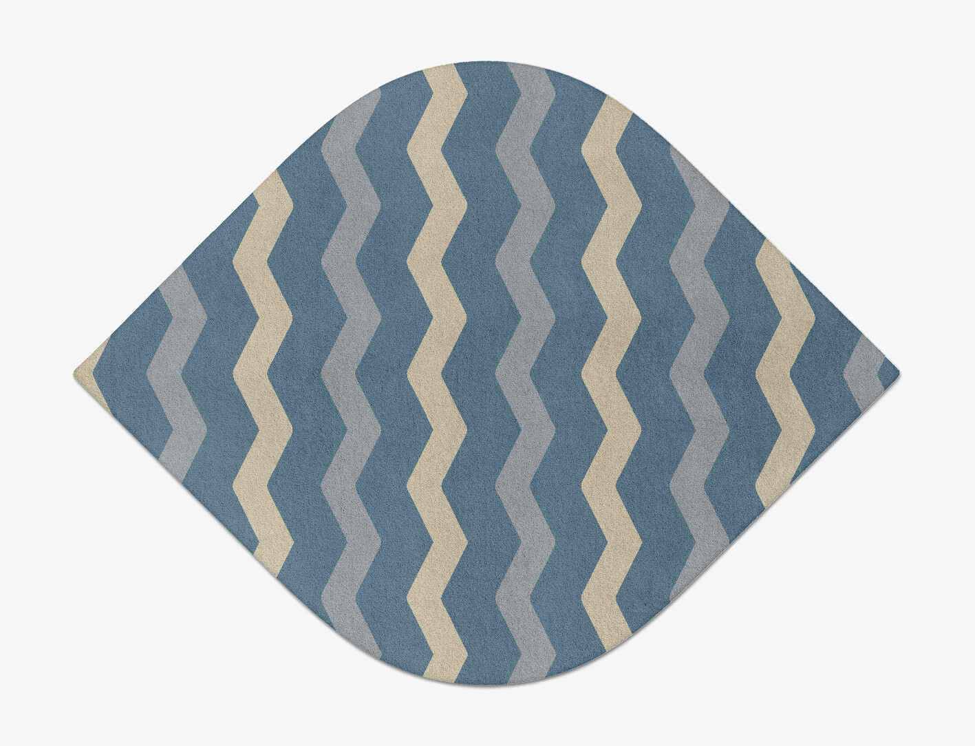 Urge Minimalist Ogee Hand Tufted Pure Wool Custom Rug by Rug Artisan
