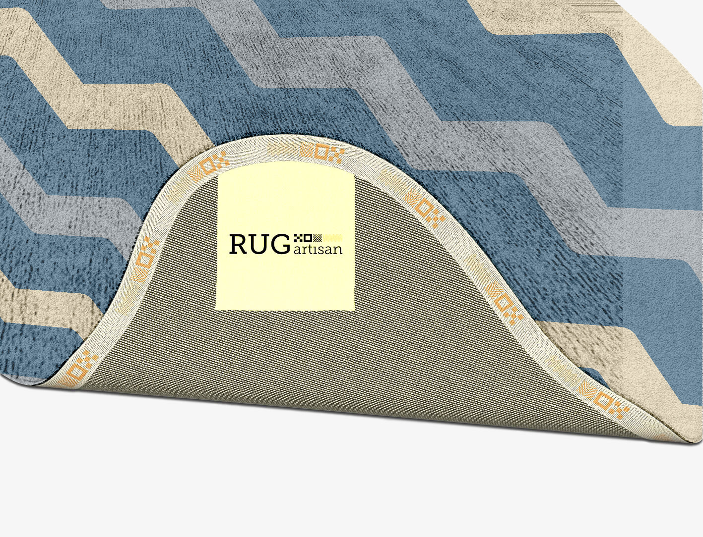 Urge Minimalist Splash Hand Tufted Bamboo Silk Custom Rug by Rug Artisan