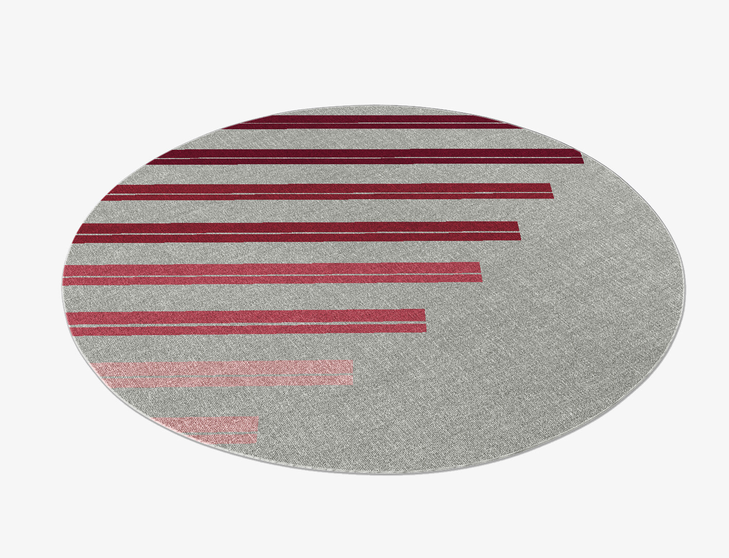 Ursa Geometric Round Flatweave New Zealand Wool Custom Rug by Rug Artisan