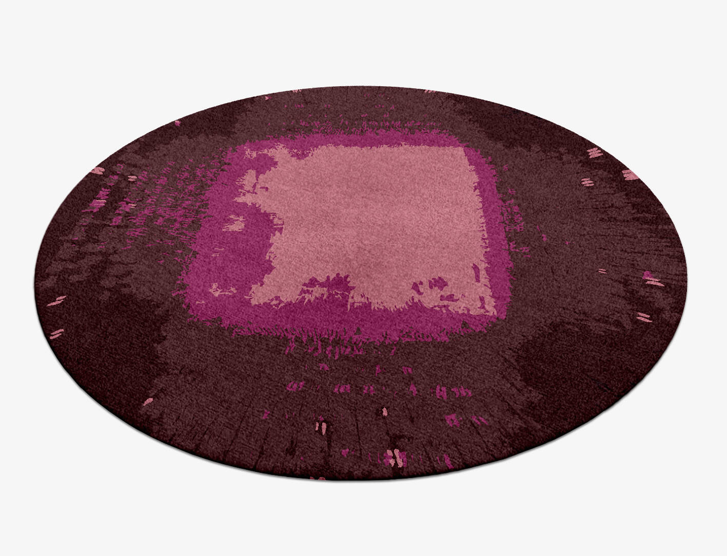 Utopia Abstract Round Hand Knotted Tibetan Wool Custom Rug by Rug Artisan