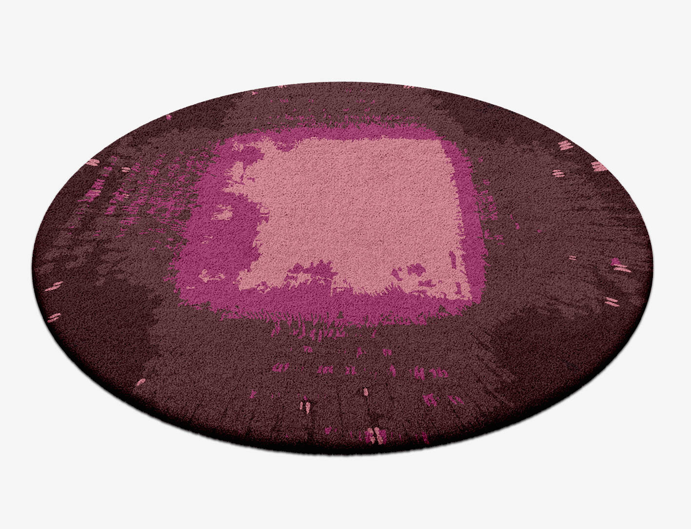 Utopia Abstract Round Hand Tufted Pure Wool Custom Rug by Rug Artisan