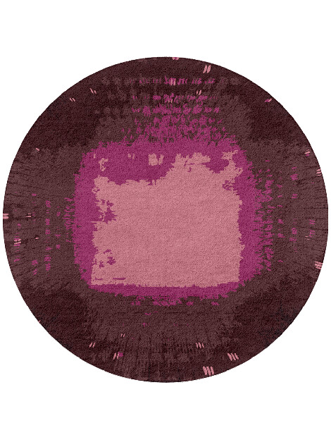 Utopia Abstract Round Hand Tufted Pure Wool Custom Rug by Rug Artisan