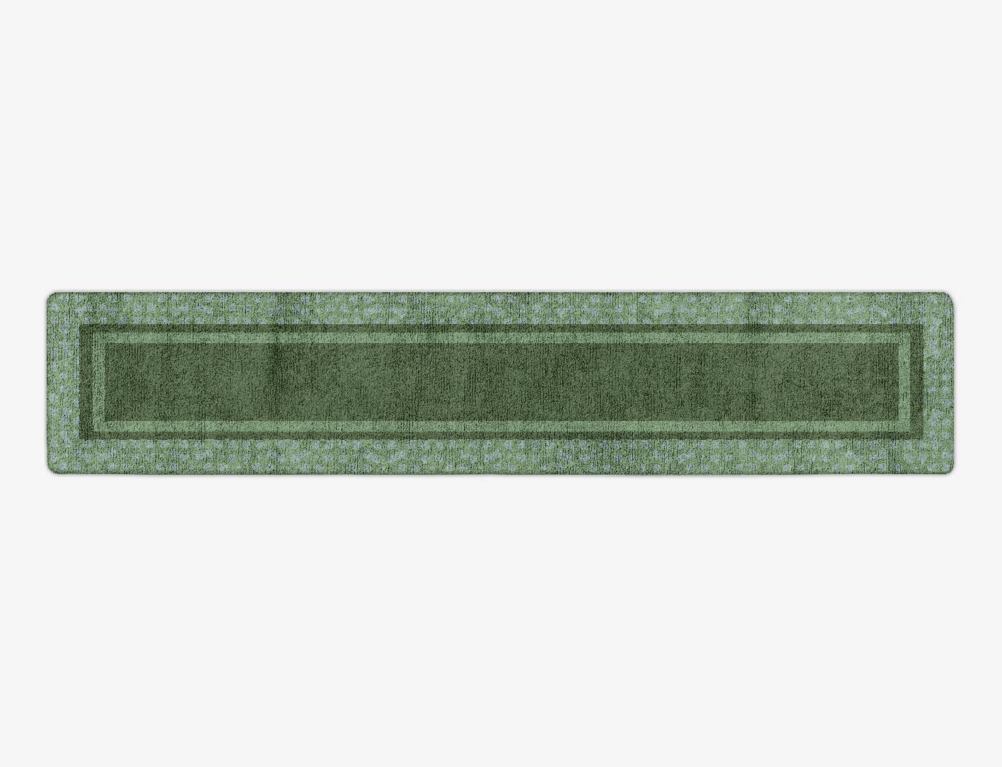 Varen Geometric Runner Hand Tufted Bamboo Silk Custom Rug by Rug Artisan