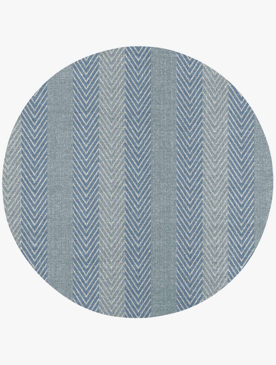 Velocity Flatweaves Round Flatweave New Zealand Wool Custom Rug by Rug Artisan