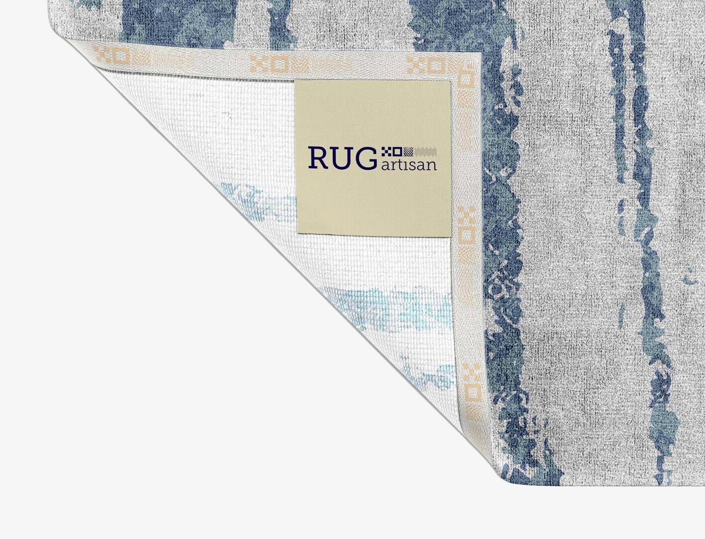 Velour Cerulean Rectangle Hand Knotted Bamboo Silk Custom Rug by Rug Artisan
