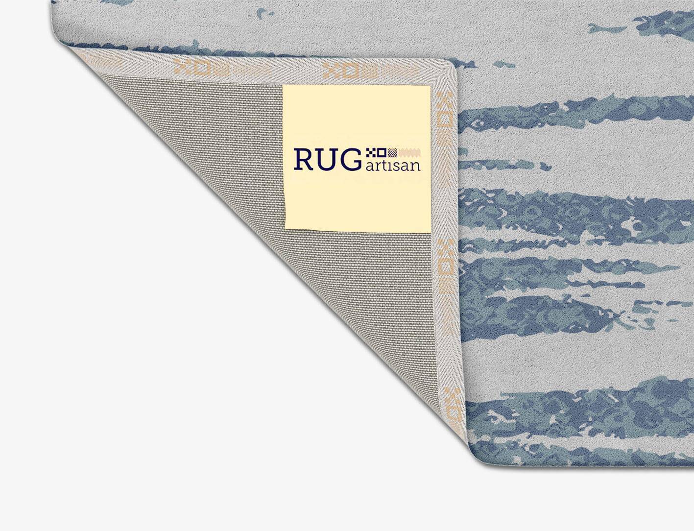Velour Cerulean Square Hand Tufted Pure Wool Custom Rug by Rug Artisan