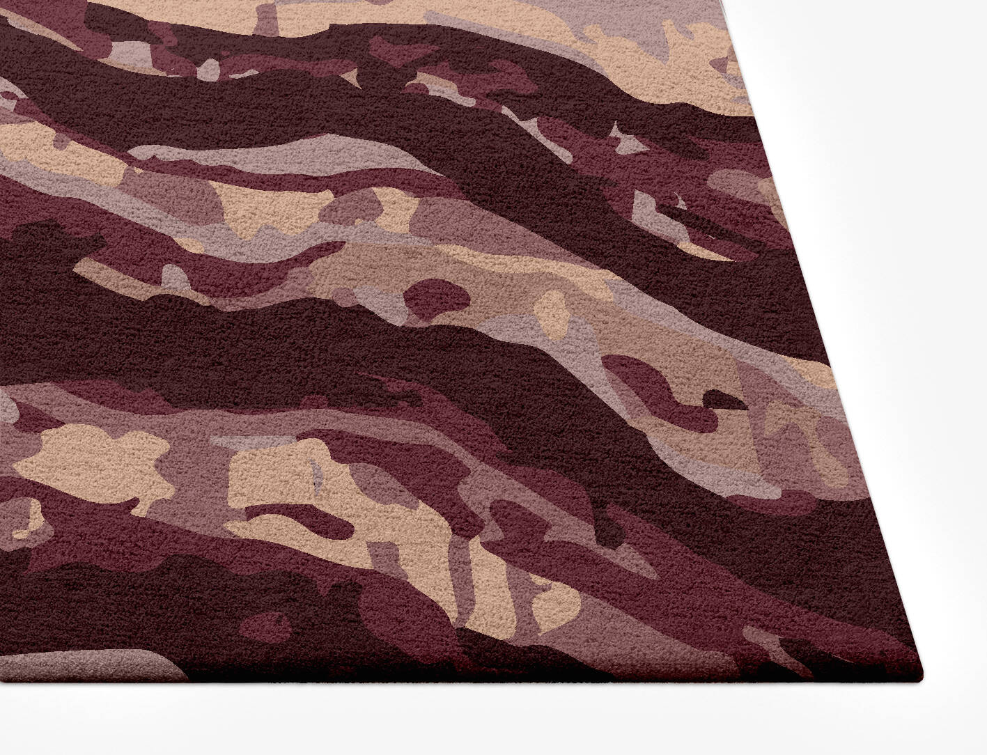 Velvet Flows Surface Art Rectangle Hand Tufted Pure Wool Custom Rug by Rug Artisan
