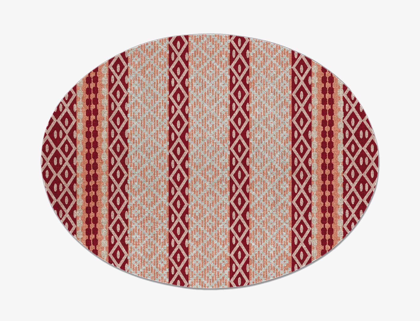 Velveteen Flatweaves Oval Flatweave New Zealand Wool Custom Rug by Rug Artisan