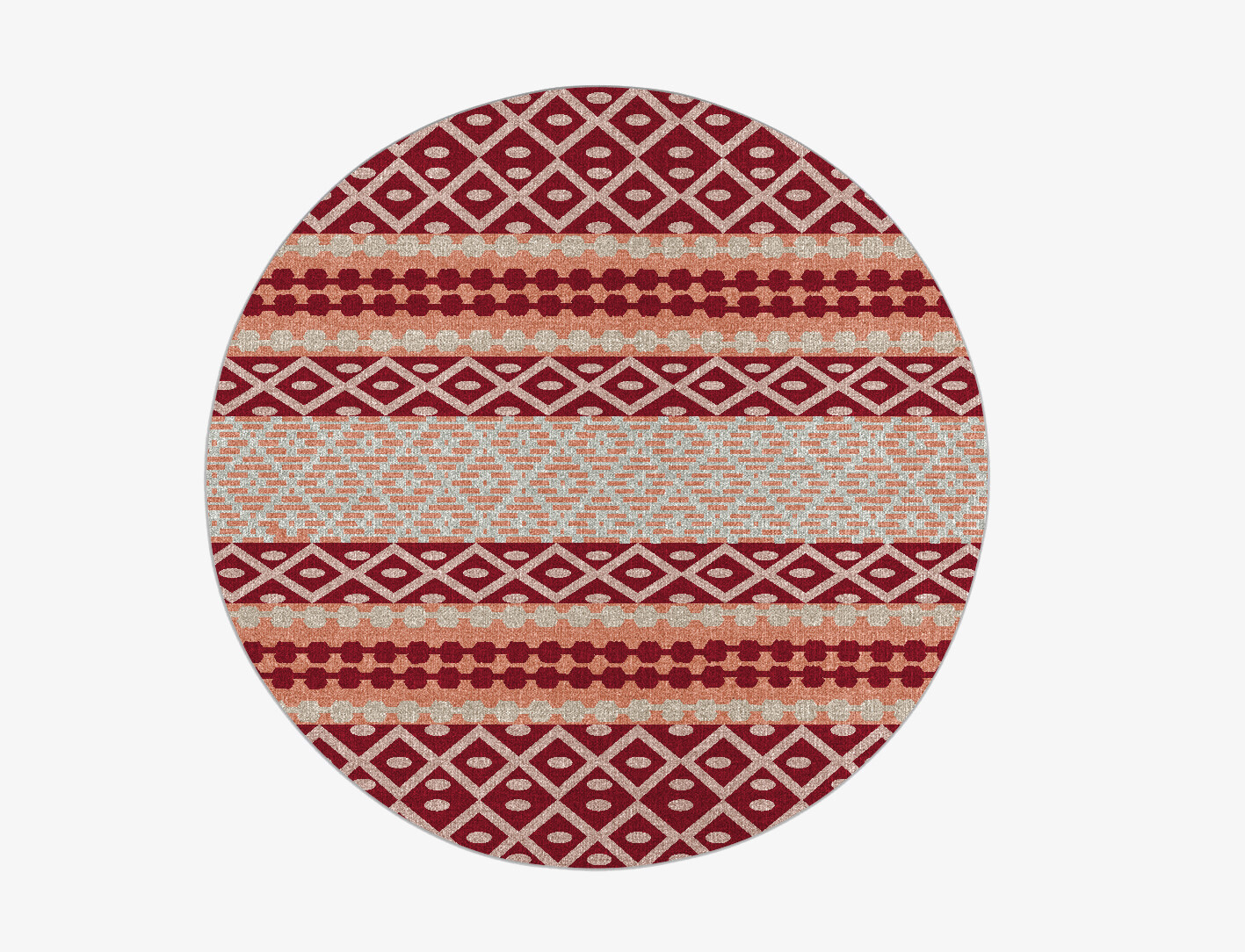 Velveteen Flatweaves Round Flatweave New Zealand Wool Custom Rug by Rug Artisan