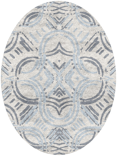 Venus Batik Oval Hand Tufted Bamboo Silk Custom Rug by Rug Artisan