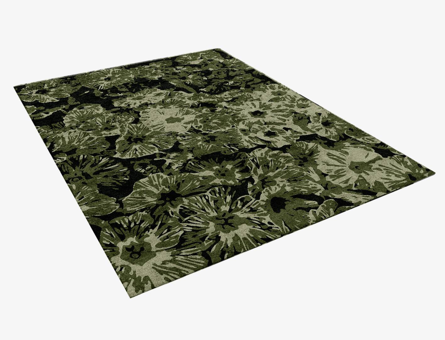 Verdure Floral Rectangle Hand Knotted Bamboo Silk Custom Rug by Rug Artisan
