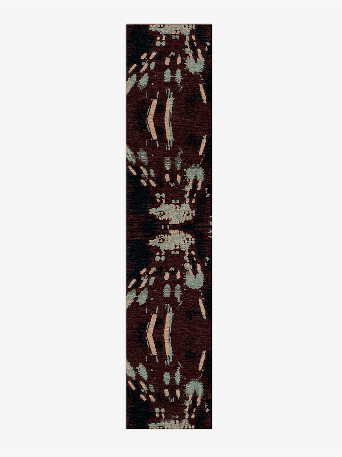 Verve Abstract Runner Hand Knotted Tibetan Wool Custom Rug by Rug Artisan