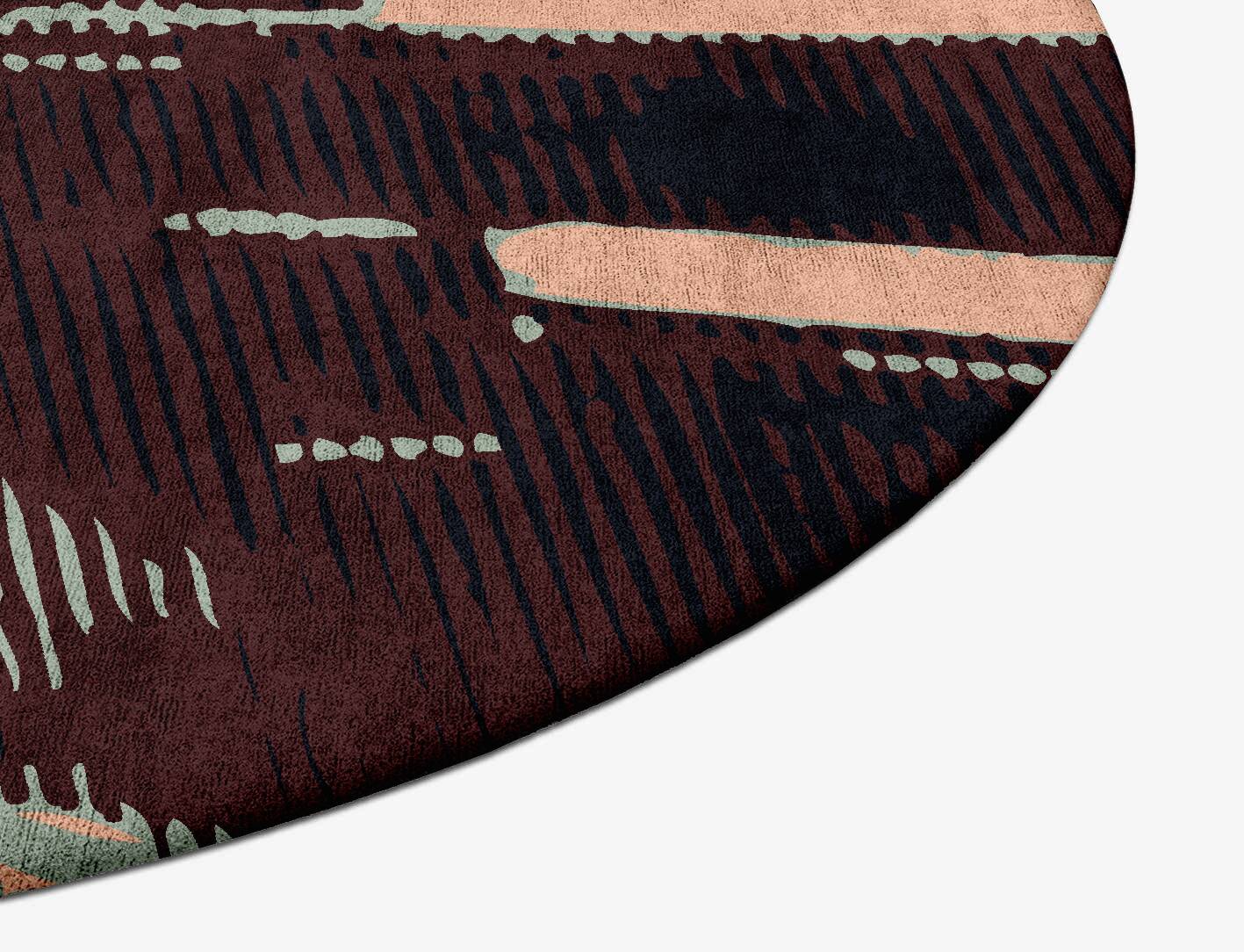 Verve Abstract Oval Hand Tufted Bamboo Silk Custom Rug by Rug Artisan
