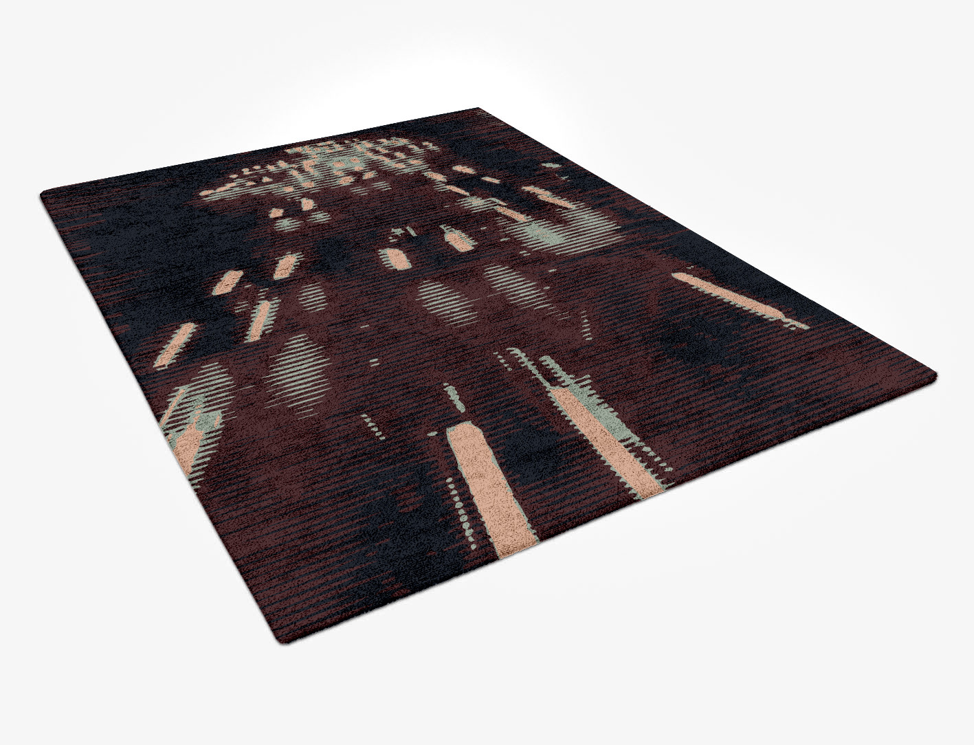 Verve Abstract Rectangle Hand Tufted Bamboo Silk Custom Rug by Rug Artisan