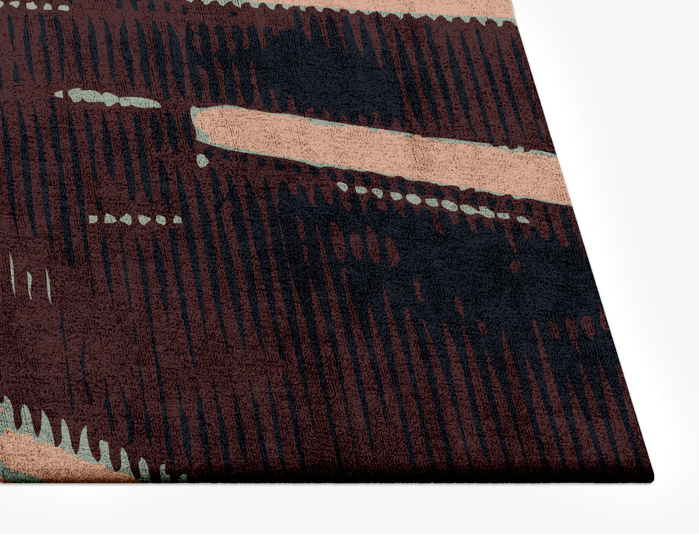 Verve Abstract Rectangle Hand Tufted Bamboo Silk Custom Rug by Rug Artisan