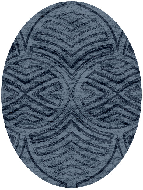 Veyra Batik Oval Hand Knotted Bamboo Silk Custom Rug by Rug Artisan