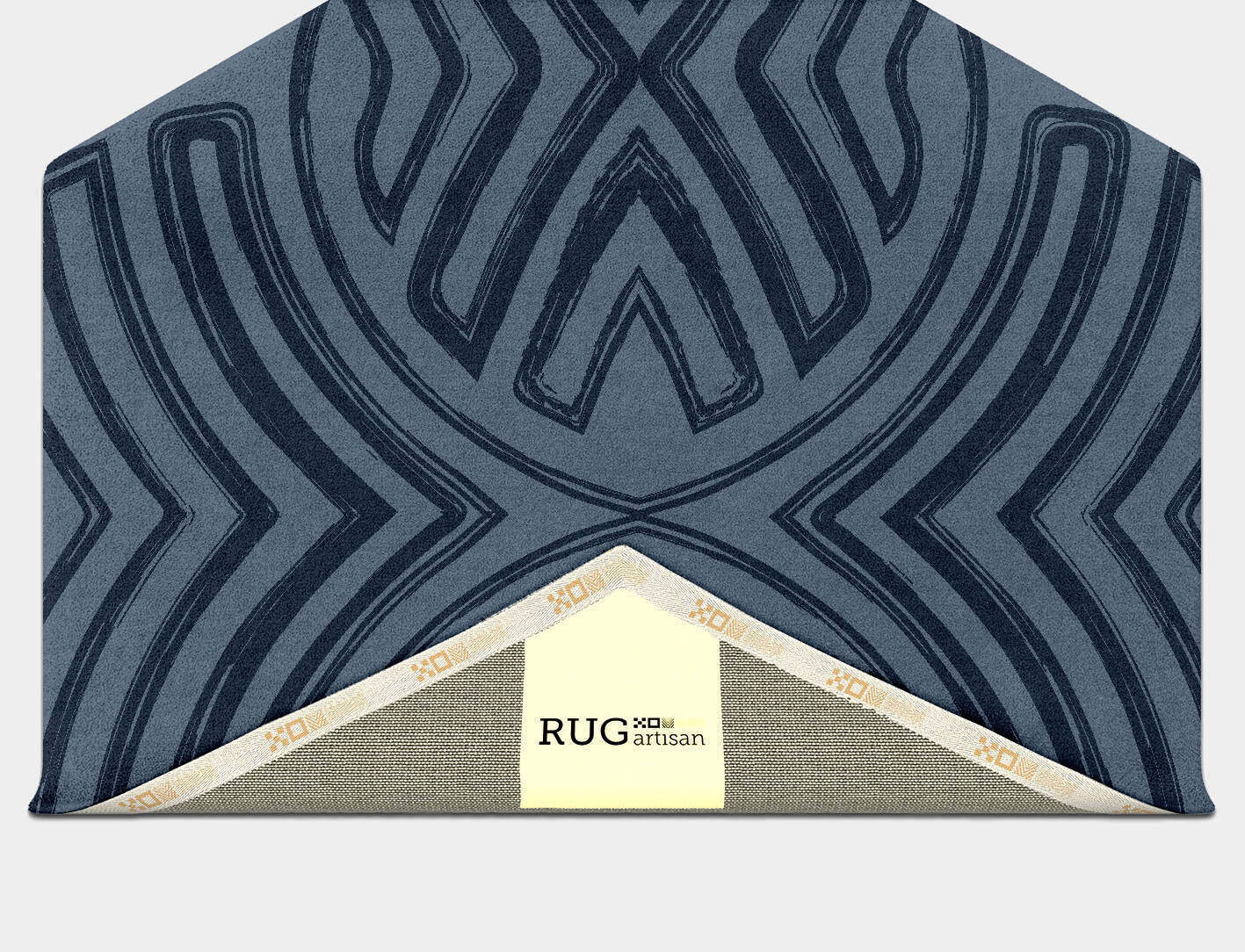 Veyra Batik Hexagon Hand Tufted Pure Wool Custom Rug by Rug Artisan