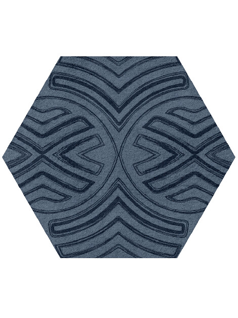 Veyra Batik Hexagon Hand Tufted Pure Wool Custom Rug by Rug Artisan