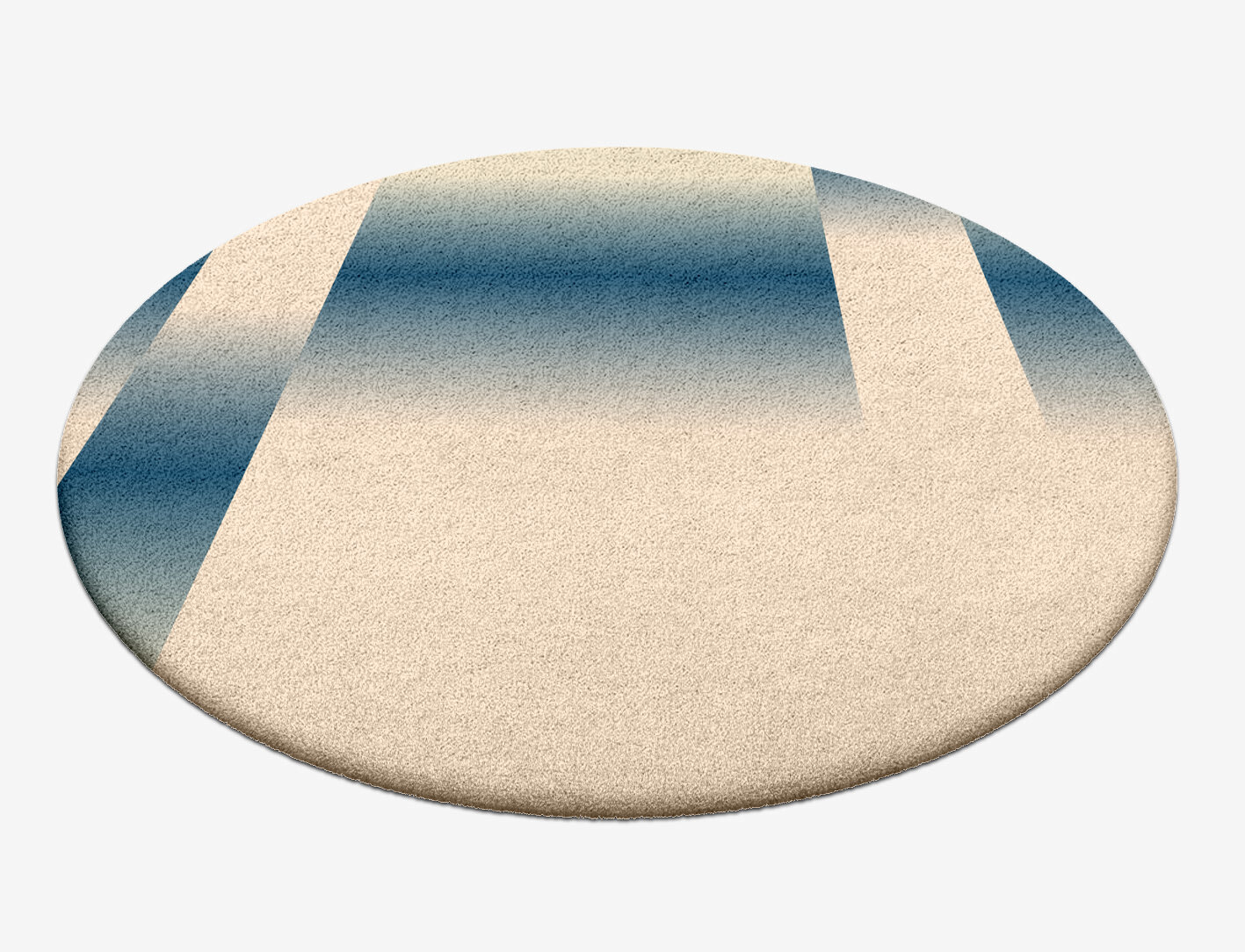 Vibrant Ombre Round Hand Tufted Pure Wool Custom Rug by Rug Artisan