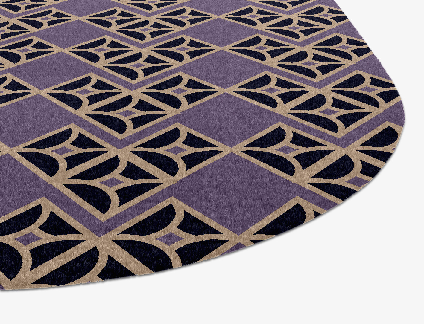 Vic Geometric Eight Hand Knotted Tibetan Wool Custom Rug by Rug Artisan