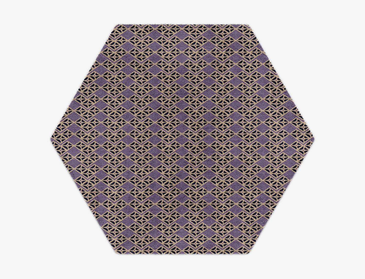 Vic Geometric Hexagon Hand Knotted Tibetan Wool Custom Rug by Rug Artisan