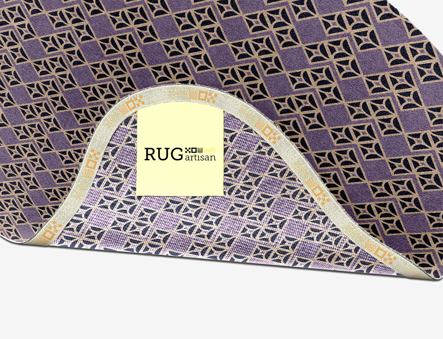 Vic Geometric Splash Hand Knotted Tibetan Wool Custom Rug by Rug Artisan