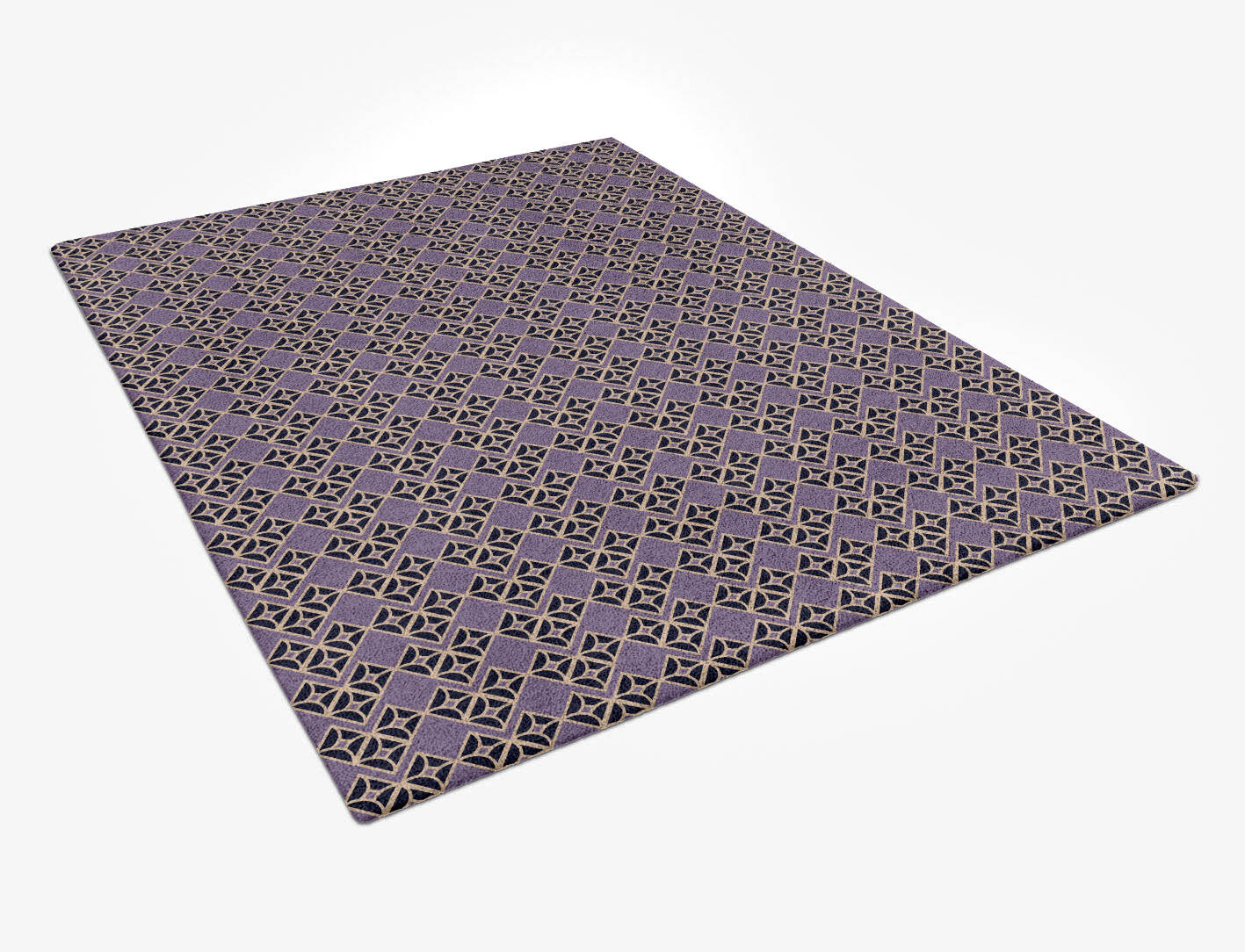 Vic Geometric Rectangle Hand Tufted Pure Wool Custom Rug by Rug Artisan