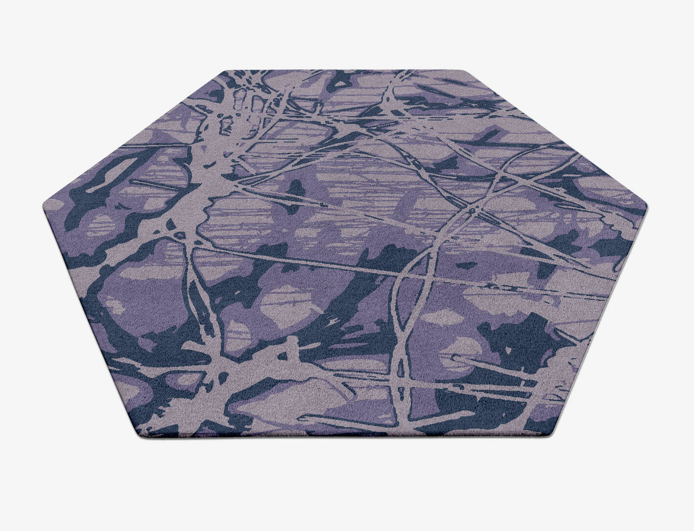 Viere Abstract Hexagon Hand Tufted Pure Wool Custom Rug by Rug Artisan