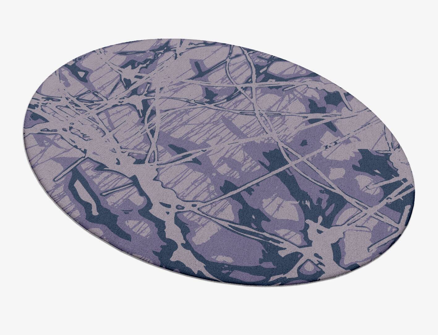 Viere Abstract Oval Hand Tufted Pure Wool Custom Rug by Rug Artisan