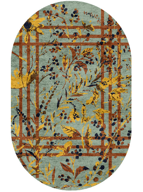 Vignette Floral Capsule Hand Knotted Bamboo Silk Custom Rug by Rug Artisan