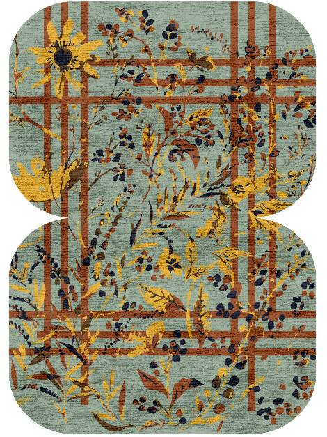Vignette Floral Eight Hand Knotted Bamboo Silk Custom Rug by Rug Artisan