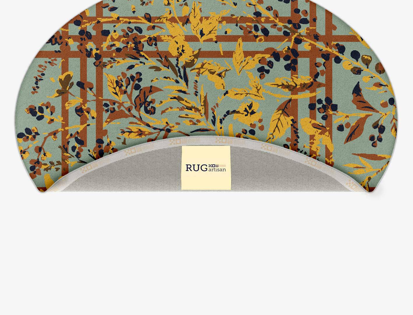 Vignette Floral Oval Hand Tufted Pure Wool Custom Rug by Rug Artisan