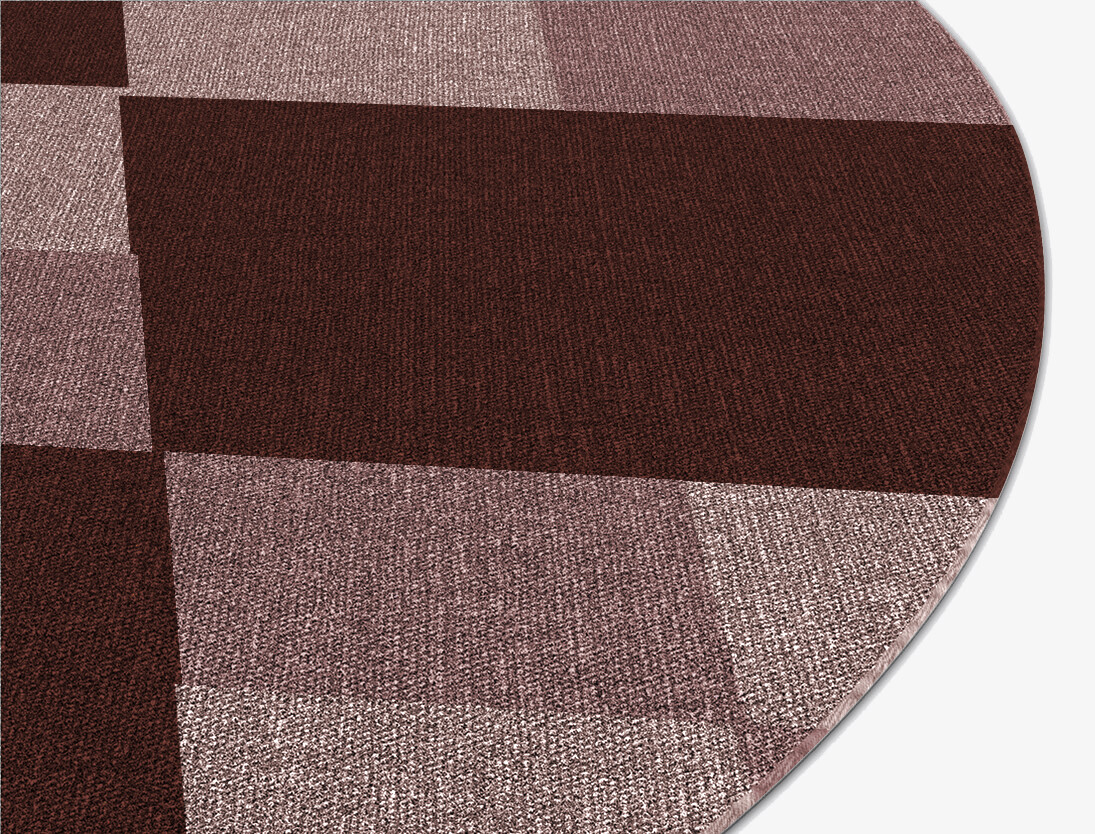 Vine Geometric Round Flatweave New Zealand Wool Custom Rug by Rug Artisan