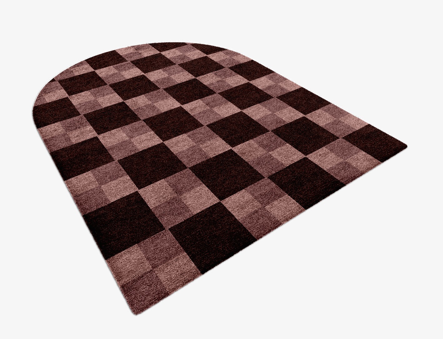 Vine Geometric Arch Hand Knotted Bamboo Silk Custom Rug by Rug Artisan