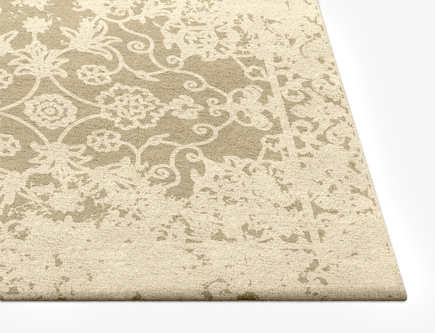 Vintage Merge Persian Bagh Rectangle Hand Tufted Pure Wool Custom Rug by Rug Artisan
