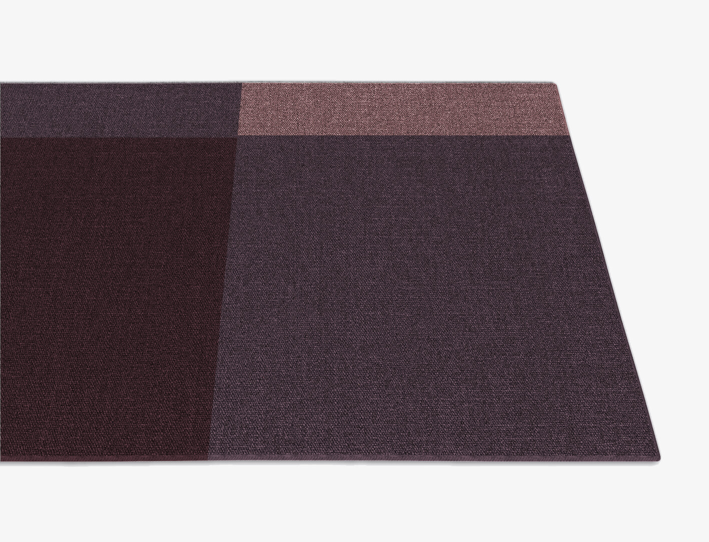 Violet Geometric Runner Flatweave New Zealand Wool Custom Rug by Rug Artisan