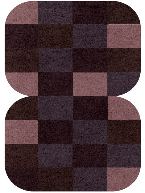 Violet Geometric Eight Hand Tufted Pure Wool Custom Rug by Rug Artisan