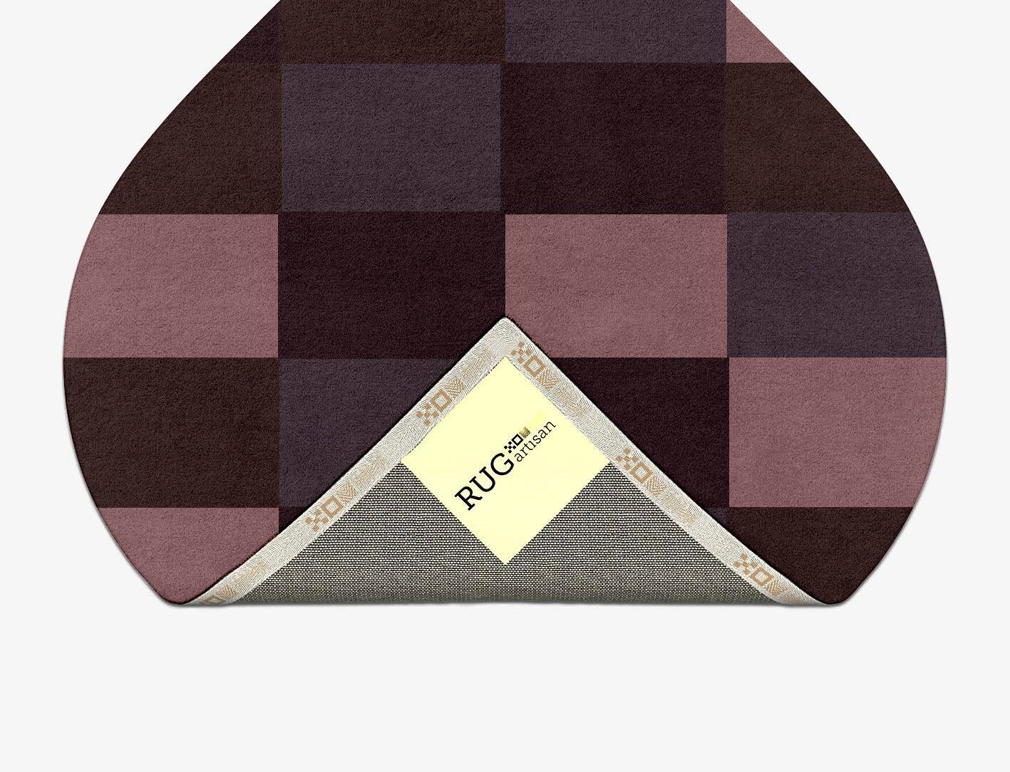 Violet Geometric Ogee Hand Tufted Pure Wool Custom Rug by Rug Artisan