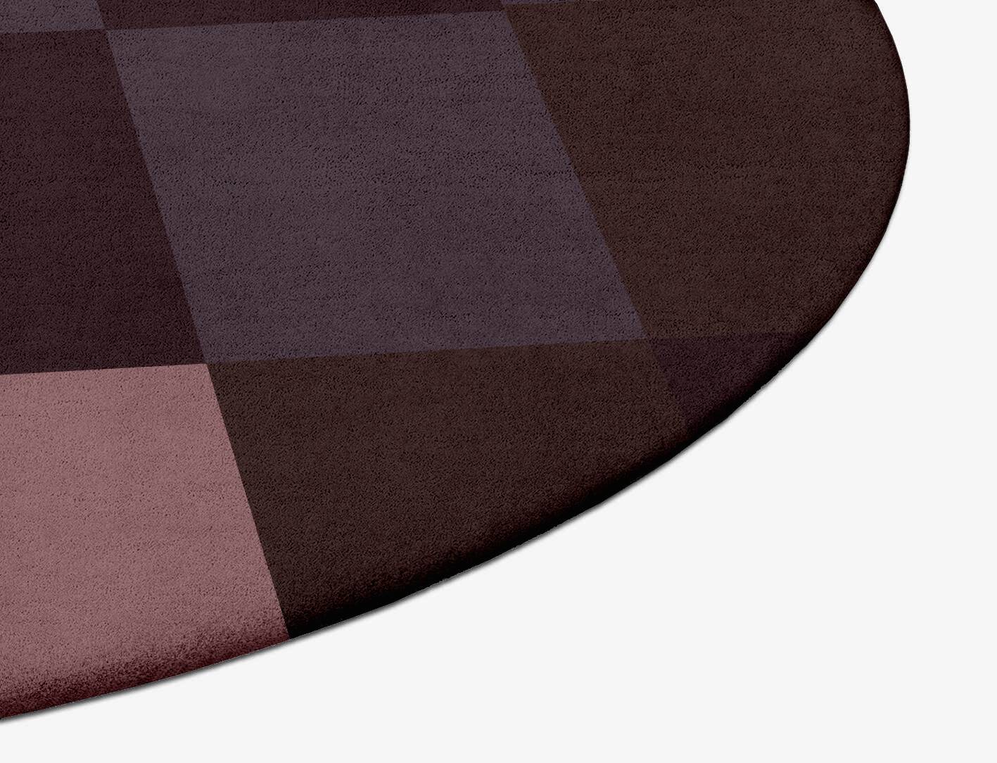 Violet Geometric Oval Hand Tufted Pure Wool Custom Rug by Rug Artisan