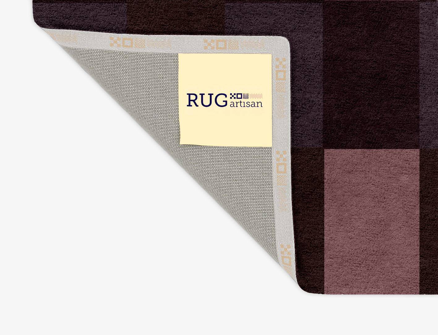 Violet Geometric Rectangle Hand Tufted Pure Wool Custom Rug by Rug Artisan